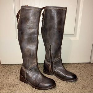 Bed Stu Boots BEDSTU Manchester S Taupe Mason RIDING- Sz 6 NEW! Updated Version
